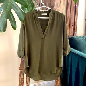 Olive Green blouse from Nordstrom